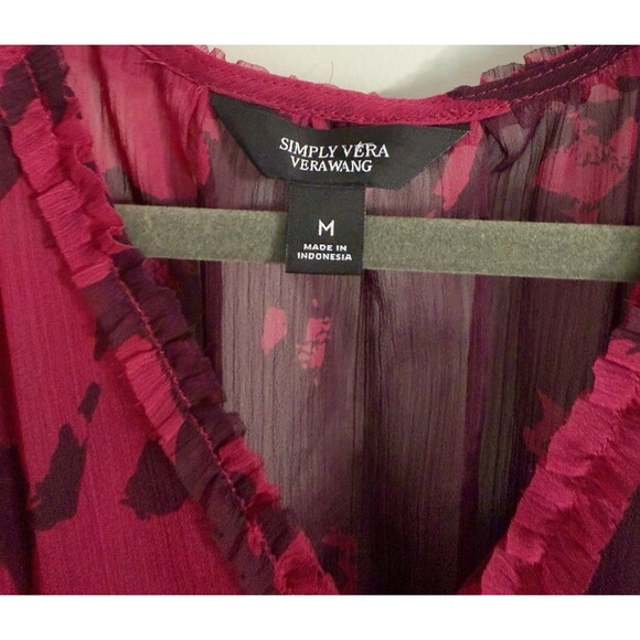 Simply  Vera Vera Want Ruffle Day Dress Medium - Picture 5 of 13